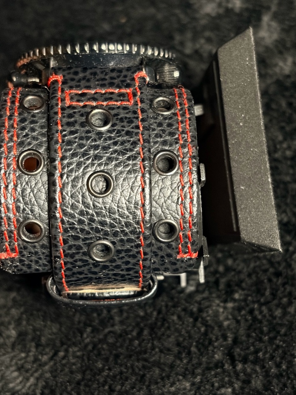 Vestal Black and Red Leather Strap Chronograph Watch Random Hero - Picture 5 of 6